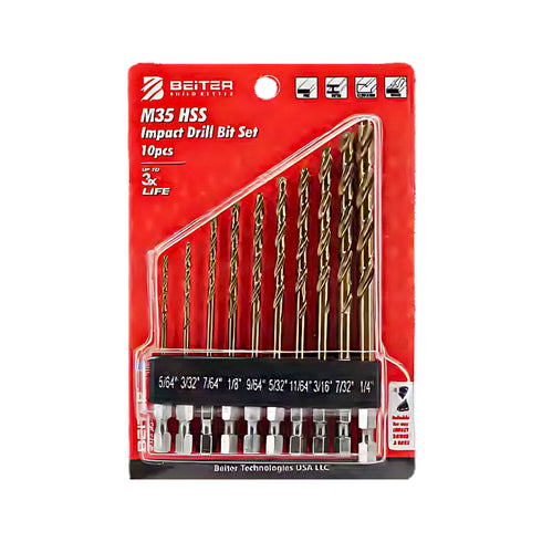 Beiter HSS M35六角柄鍍鈷鋒鋼鑽咀套裝